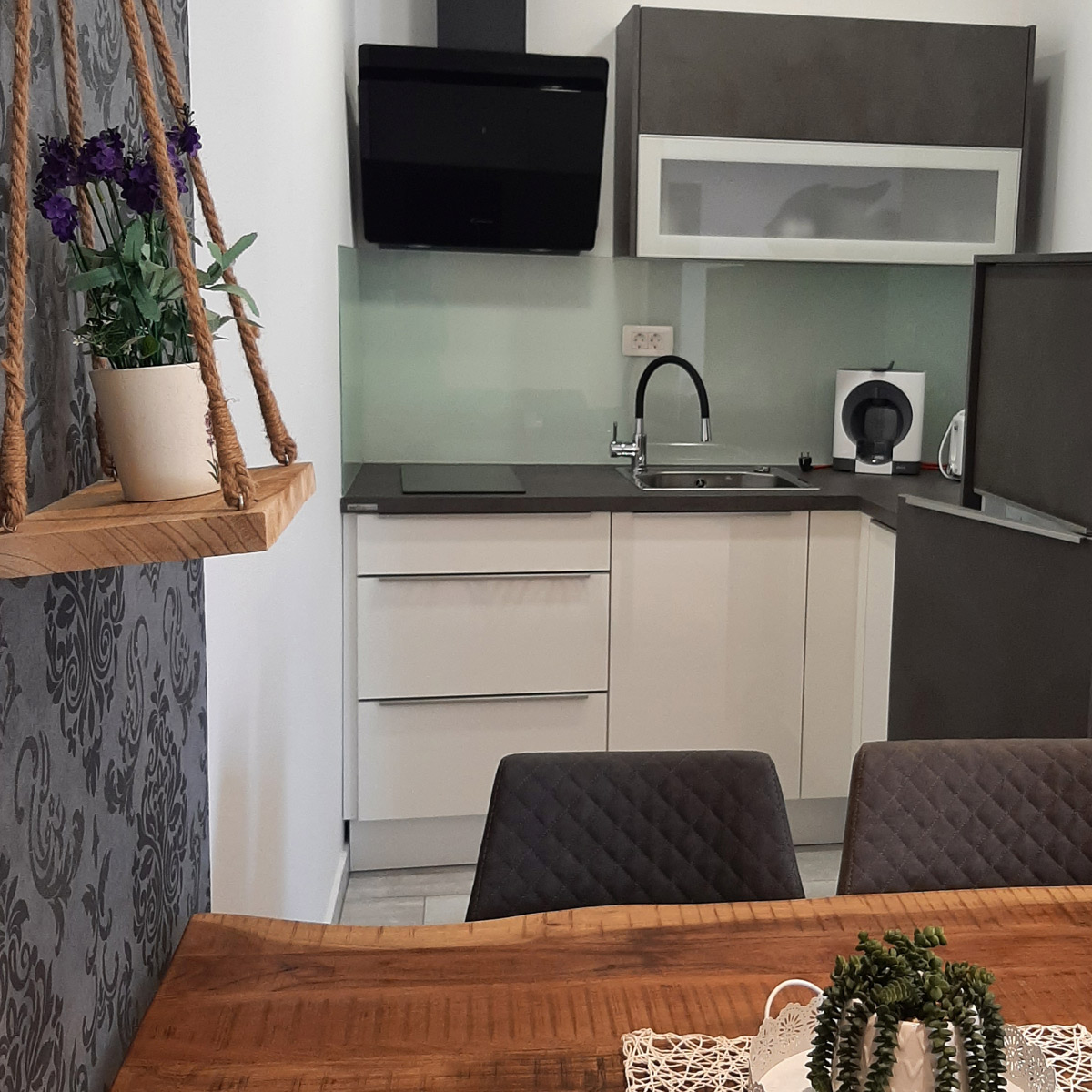 kitchen and dining in rental apartment